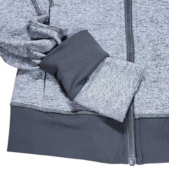 Lululemom Be Present Zip Jacket Size 2 Heathered Slate Grey Casual Athleisure - Picture 6 of 11